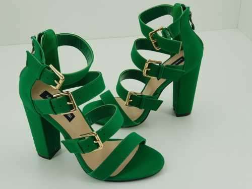 MISSY MISSI GREEN SANDAL : NEW : IN BOX : ONLY SIZE 6  : LADIES UK SIZE